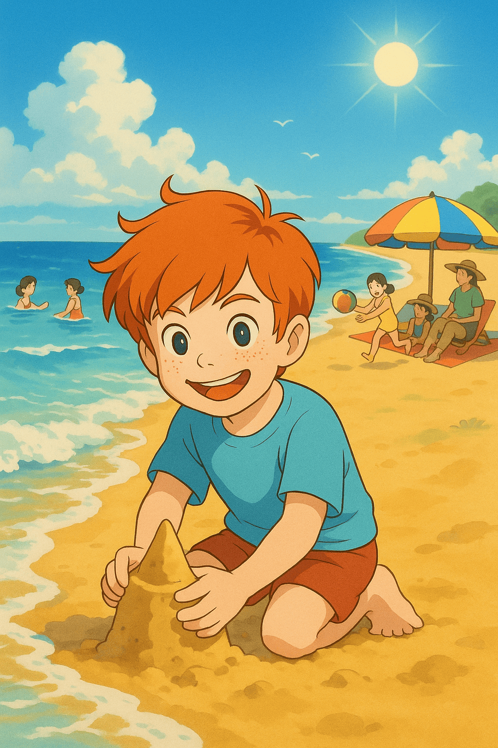 Ilustracja dla Słońce   morze   przygody rodzinne