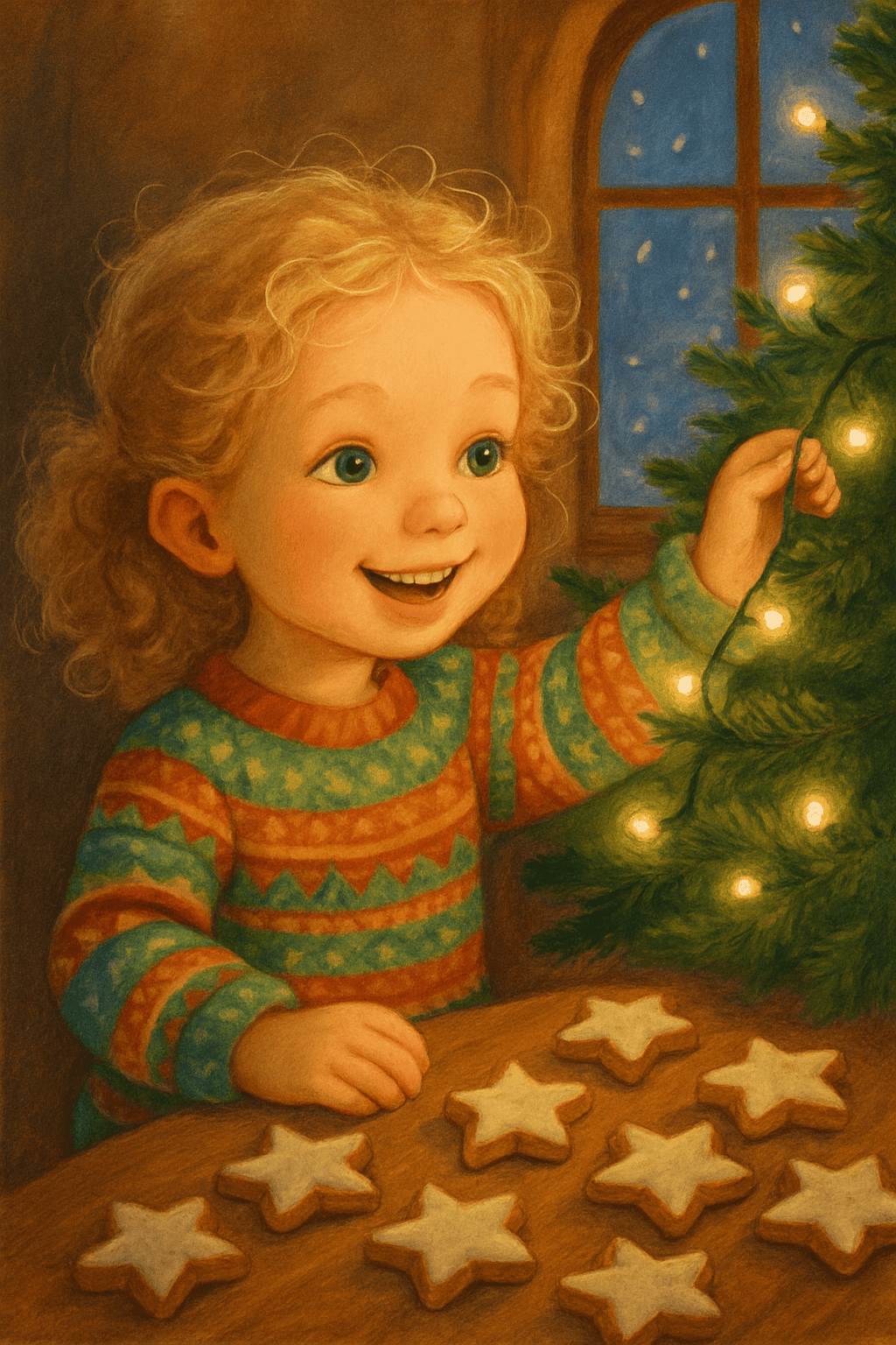 Świąteczne światełka   cynamonowe gwiazdki