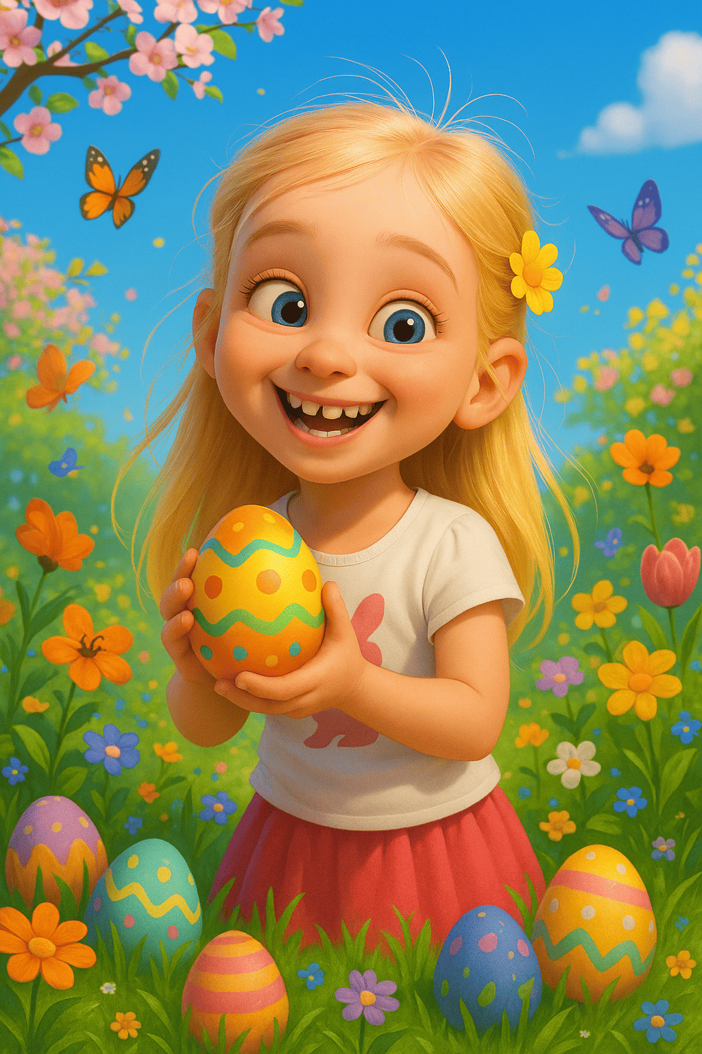 Ilustracja dla Radość wielkanocna w pełnym rozkwicie